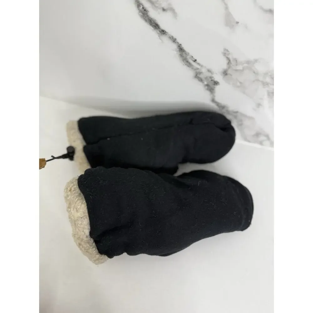 Auclair Women's Suede SherpaMittens, Fingerless, Warm Insulated Sz M